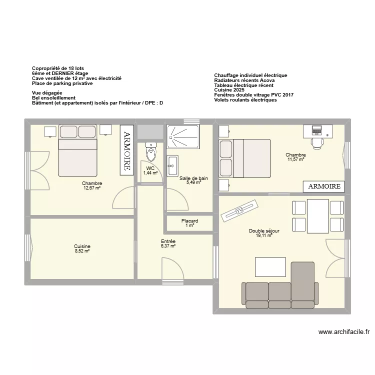BORD thomas. Plan de 9 Pièces et 67 m² BORD thomas. Plan de 9 Pièces et 67 m²