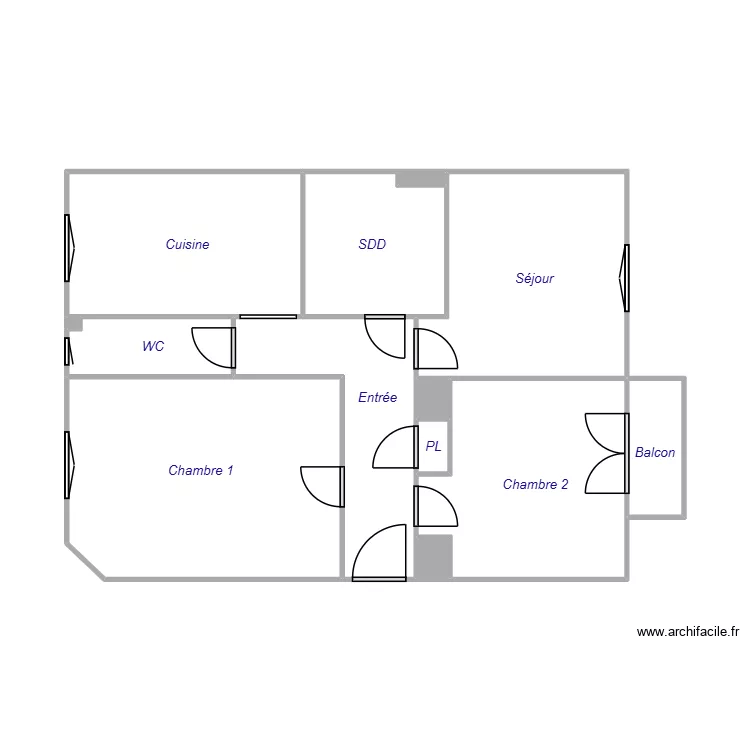 Jolivet. Plan de 13  et 51 m²