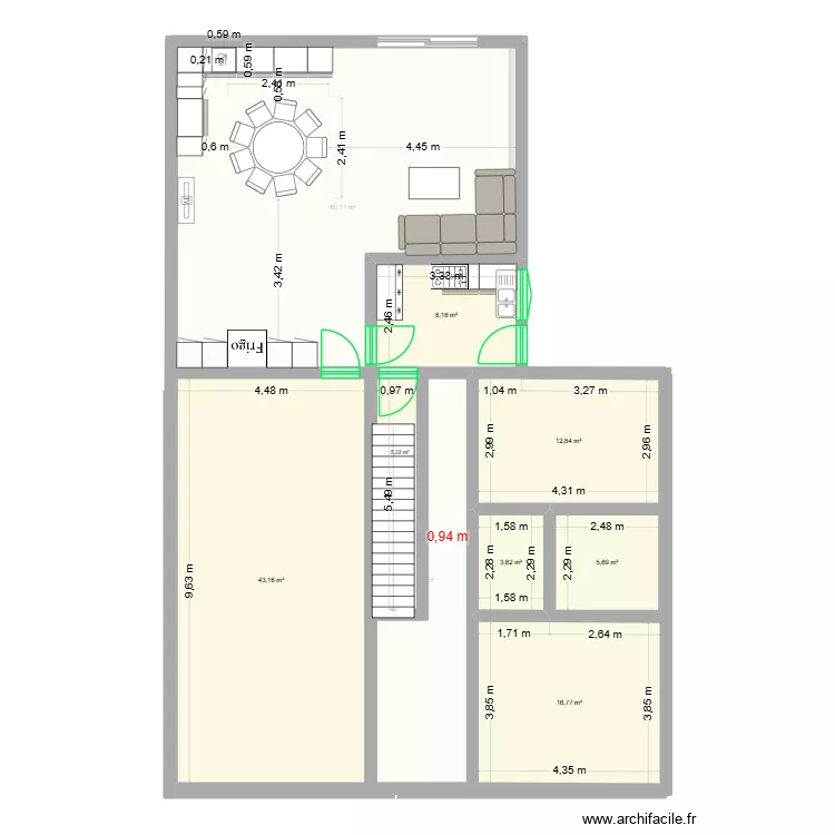 plan 1.3 BOKTAN 2. Plan de 9 Pièces et 266 m² plan 1.3 BOKTAN 2. Plan de 9 Pièces et 266 m²