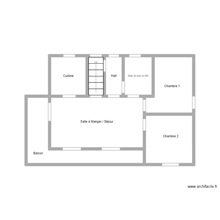 Rameau1_Chamoson. Plan de 6 pièces et 12 m2