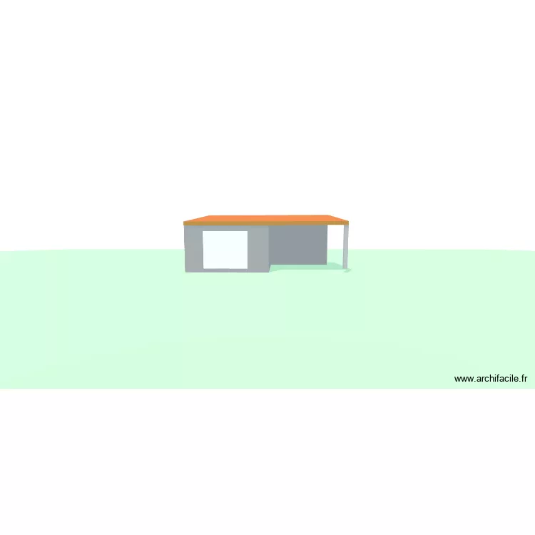 garage. Plan de 1  et 20 m²