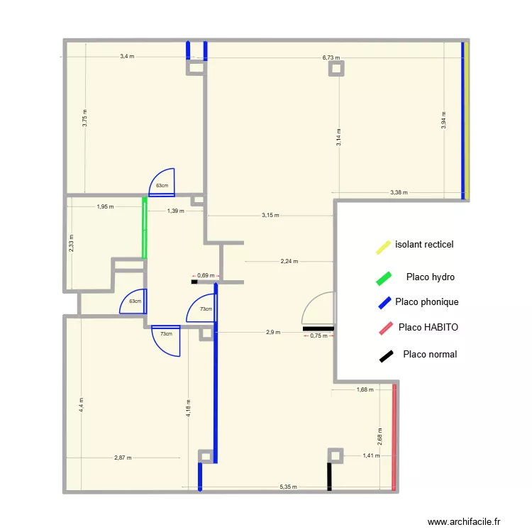 GALL PLAN MACONNERIE. Plan de 