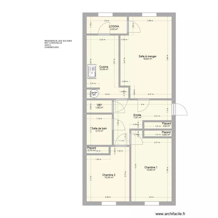 BAT CARAVELLES APP11. Plan de 