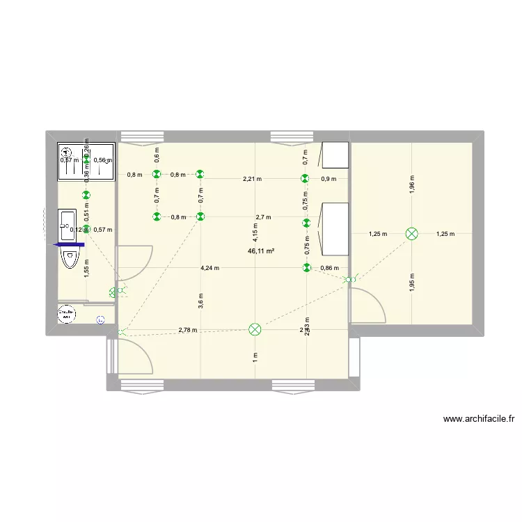 Appartement QN - Saint chamond. Plan de 