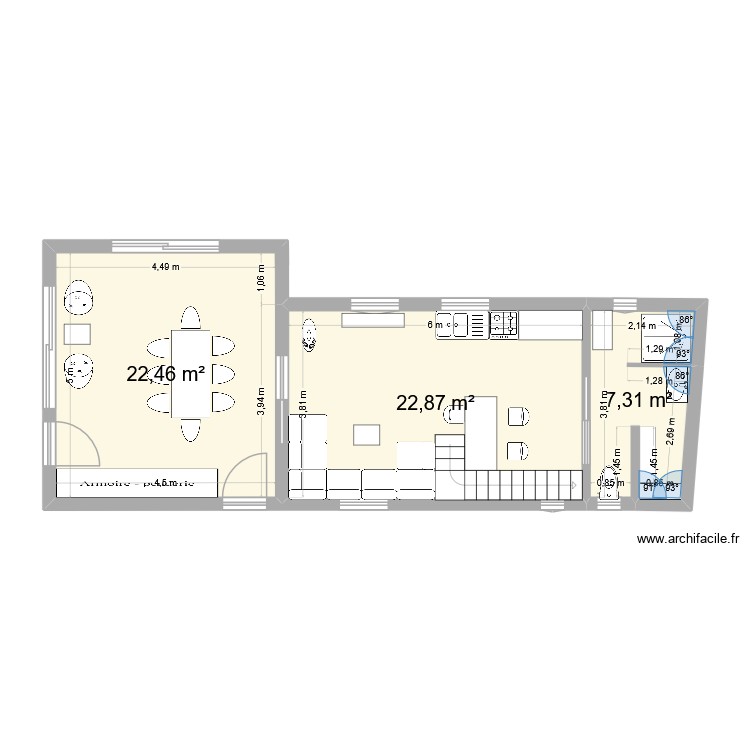 Bannalec Habitation etage. Plan de 0 pièce et 0 m2