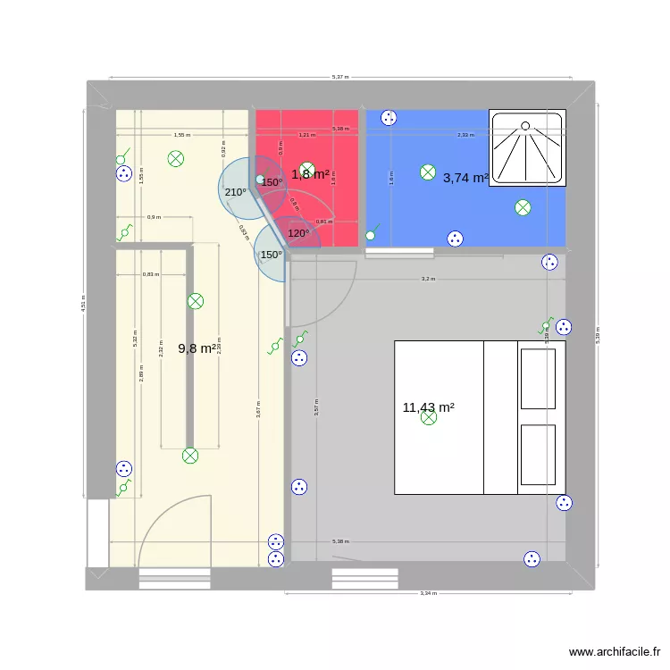 coté carole. Plan de 4 et 27 m² coté carole. Plan de 4 et 27 m²