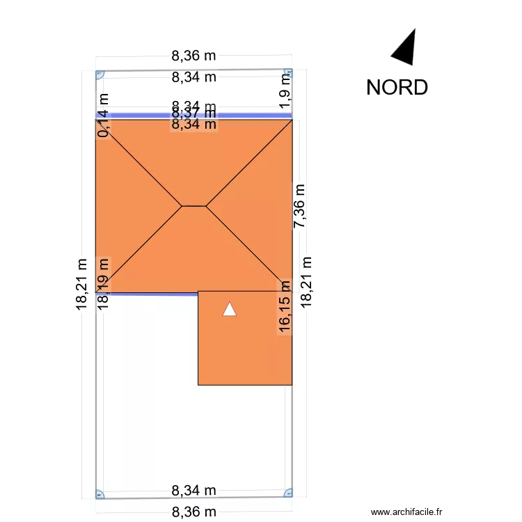 DP02/PC02 – Plan de masse - PROJET. Plan de 1 et 150 m² DP02/PC02 – Plan de masse - PROJET. Plan de 1 et 150 m²