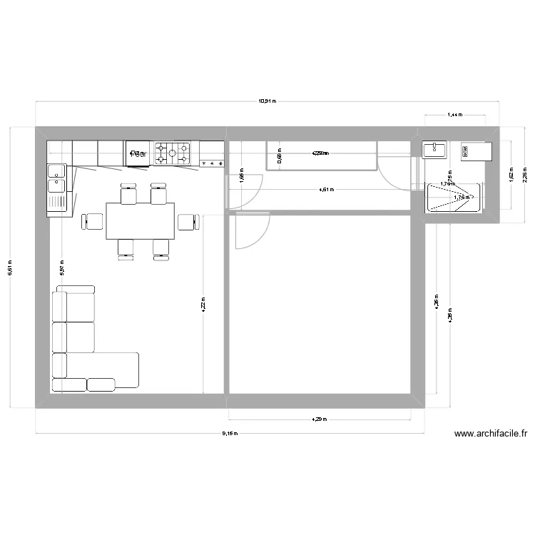 Casa 2 Drogenbos. Plan de 