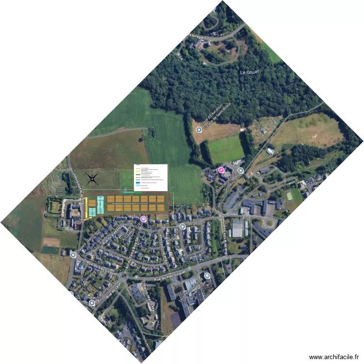 3POUR VOISINS MASSE_LA VILLE ERNAULT. Plan de 