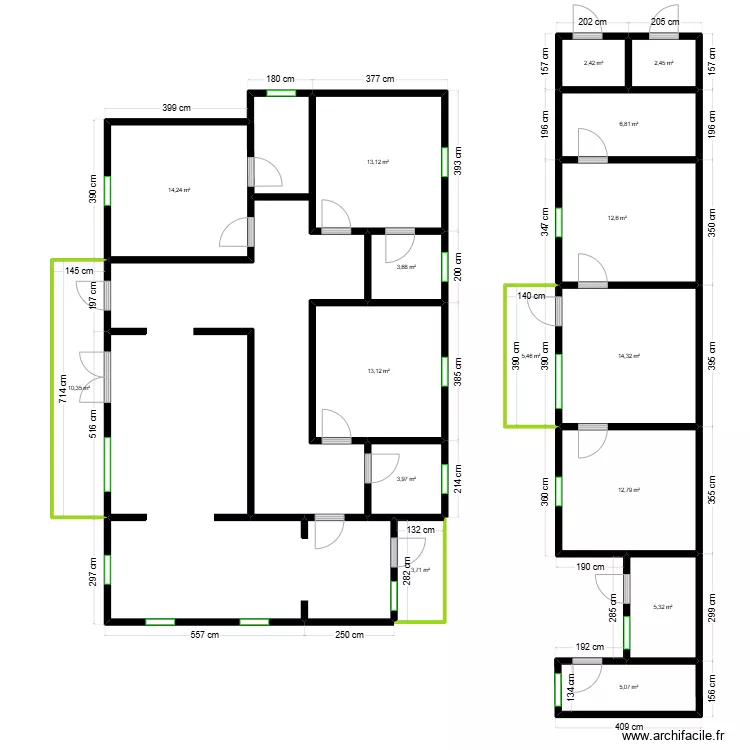 Plan Alareny simple. Plan de 