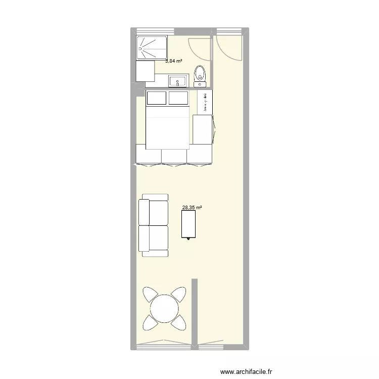 PALAVAS 2. Plan de 2  et 32 m²
