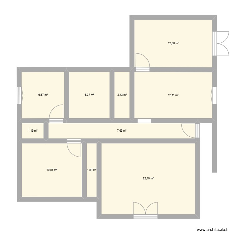 Cardo. Plan de 0 pièce et 0 m2 Cardo. Plan de 0 pièce et 0 m2