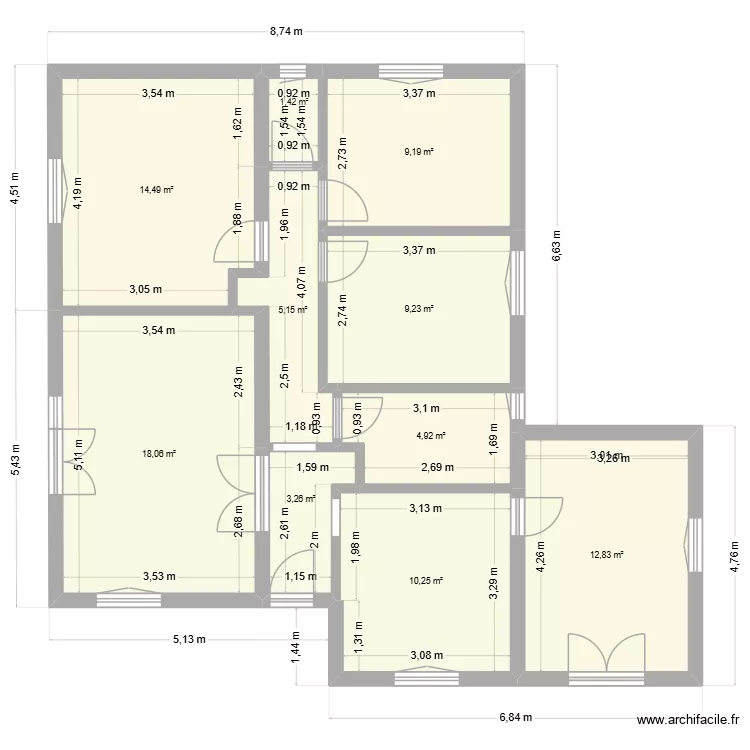 Cardo. Plan de 10 et 89 m² Cardo. Plan de 10 et 89 m²
