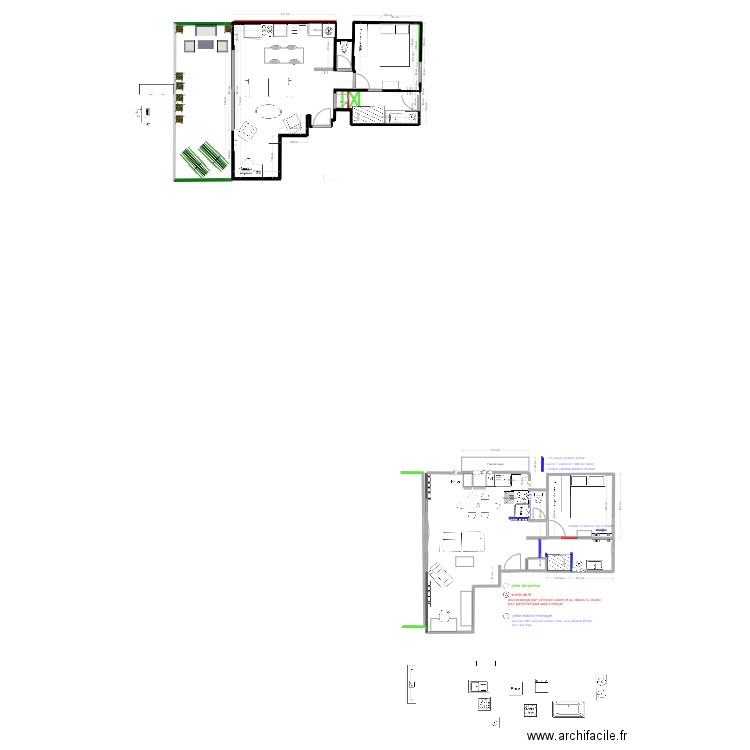 belle feuille Après. Plan de 0 pièce et 0 m2