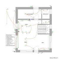 chalet zinc Rdc éclairage