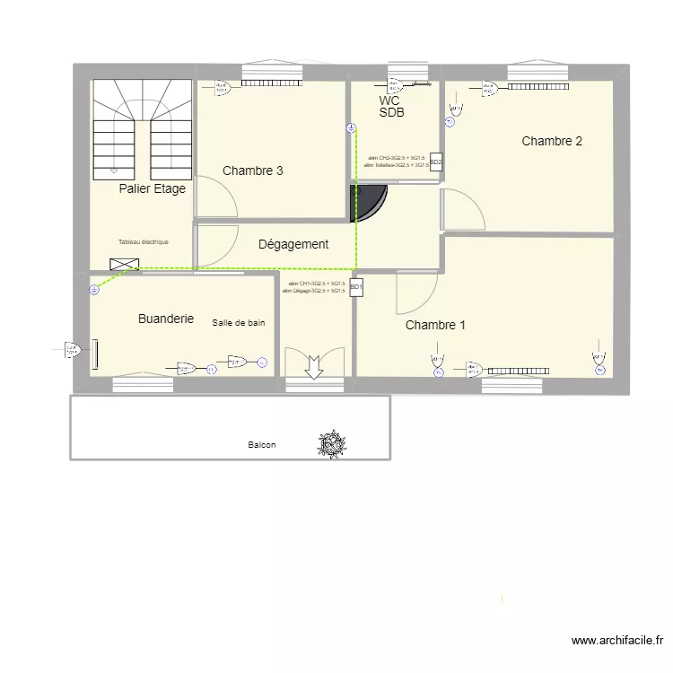 distribution alim V2. Plan de 