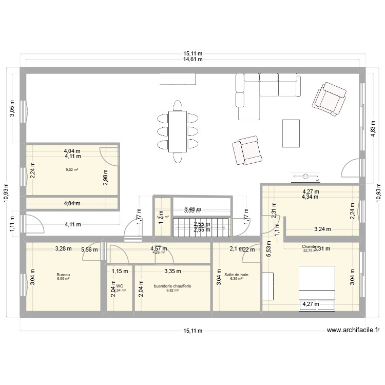Maison. Plan de 0 pièce et 0 m2