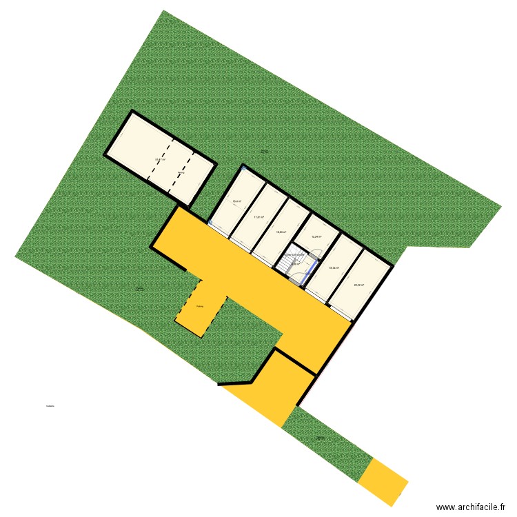 Annet 2. Plan de 26 pièces et 303 m2