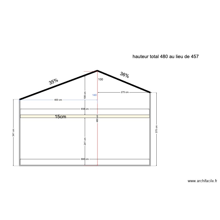 avant travaux . Plan de 0 pièce et 0 m2