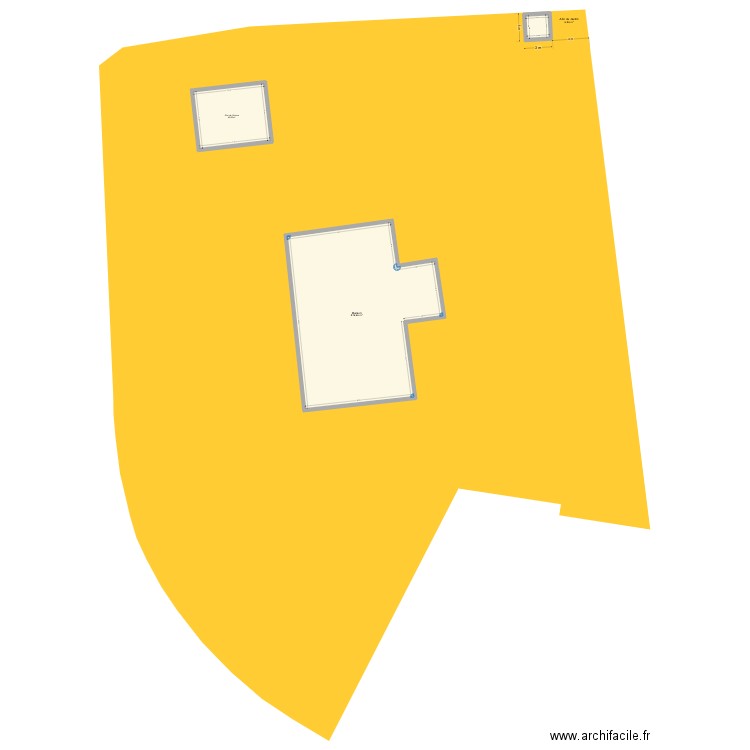 Mas du ROY - abri de jardin v3. Plan de 3 pièces et 301 m2