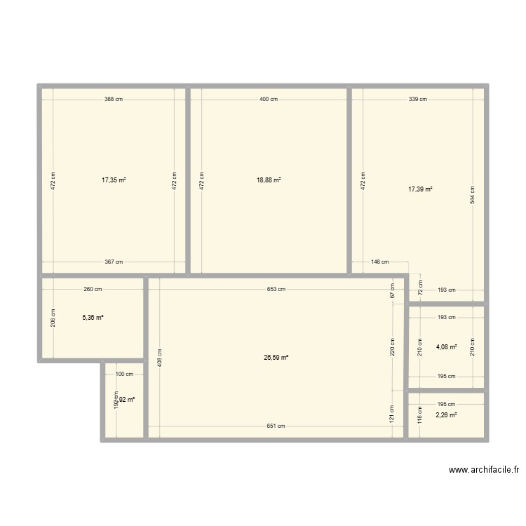 Local Mougins avant travaux. Plan de 0 pièce et 0 m2
