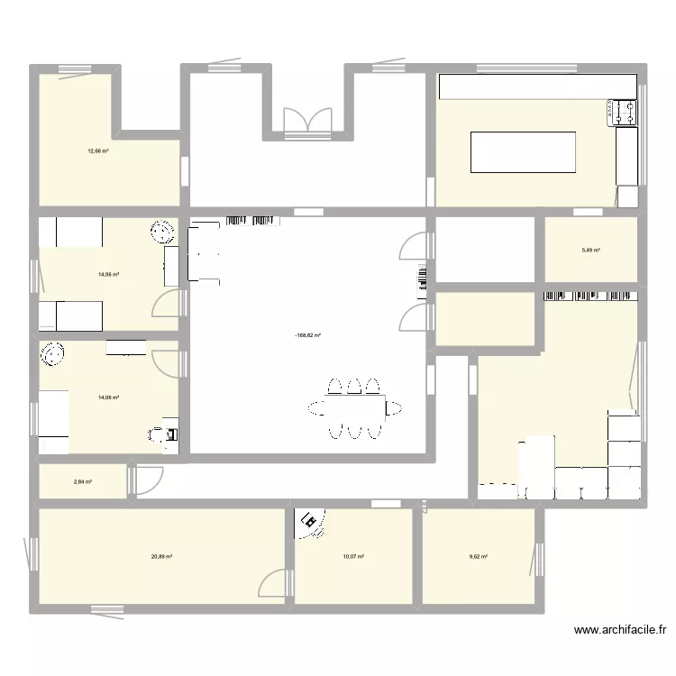 Ma maison d\'ideal. Plan de 9  et 139 m²