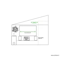 Mur cot&eacute; TV avec porte