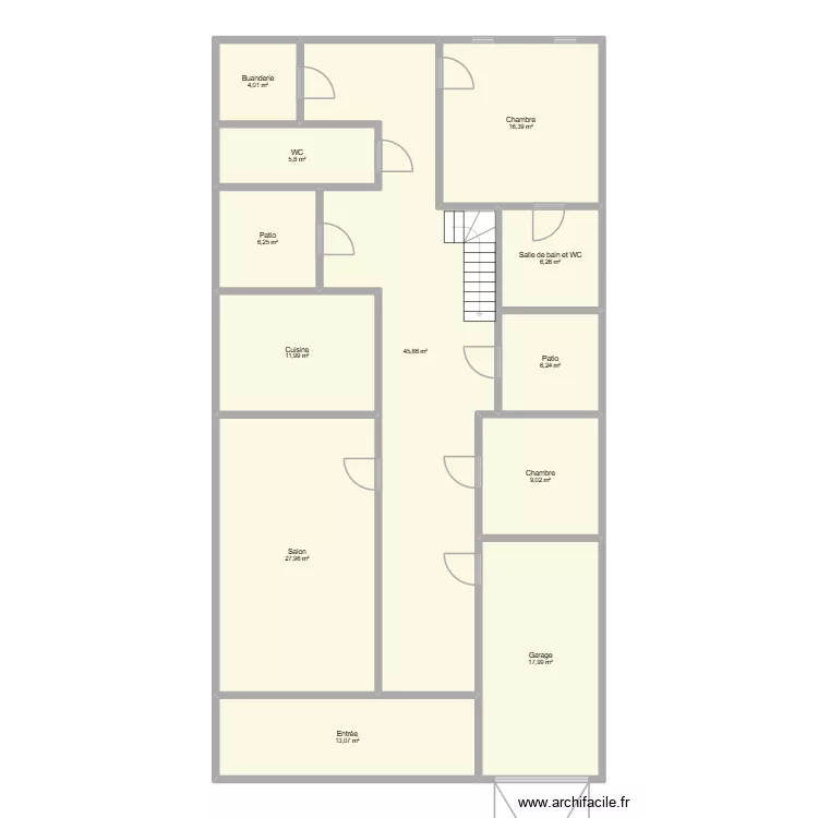 maison s&eacute;n&eacute;gal 2. Plan de 12  et 171 m²