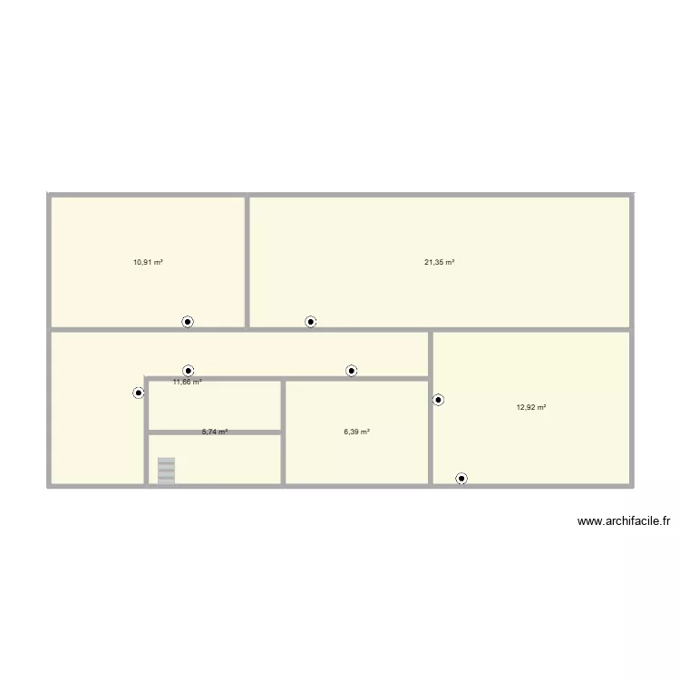 LOL. Plan de 6  et 69 m²