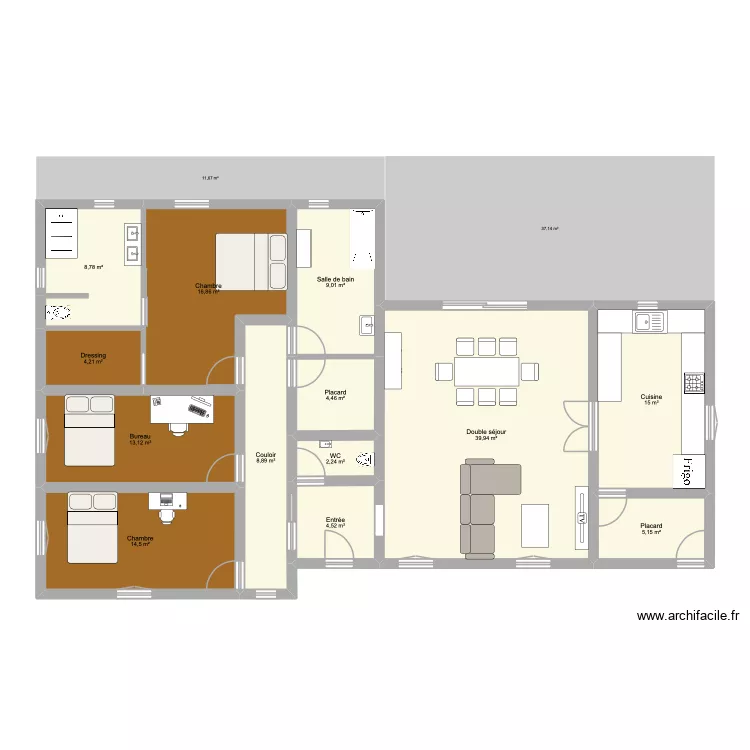 plan 1. Plan de 13 Pièces et 147 m² plan 1. Plan de 13 Pièces et 147 m²