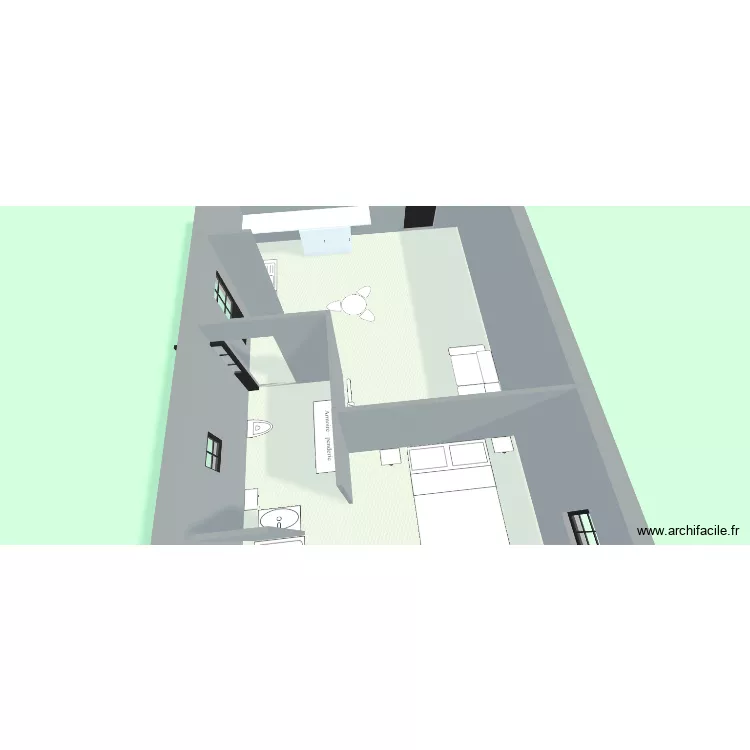 essai 2. Plan de 1  et 48 m²