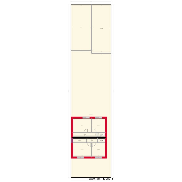 SANSONE PLAN MASSE    projet reno  16-4-24. Plan de 19 pièces et 852 m2