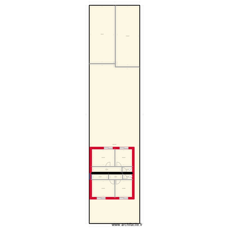 SANSONE PLAN MASSE    projet reno  16-4-24. Plan de 17 pièces et 852 m2