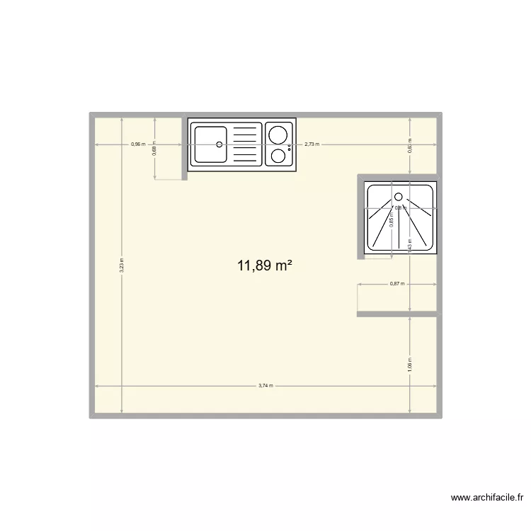 Studio QUEROL-KOLLY. Plan de 
