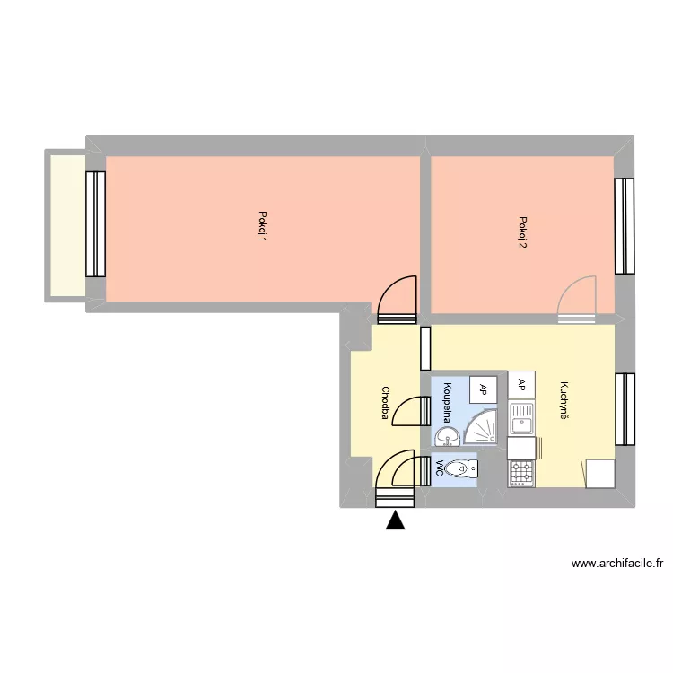 Beskydská 785 byt 8. Plan de 14 Pièces et 175 m² Beskydská 785 byt 8. Plan de 14 Pièces et 175 m²
