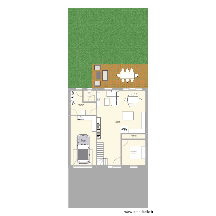 Essai 10*10. Plan de 16 pièces et 144 m2