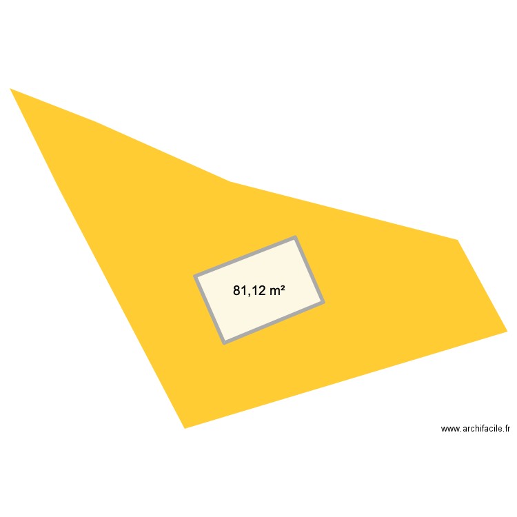 maison loudiere. Plan de 1 pièce et 81 m2