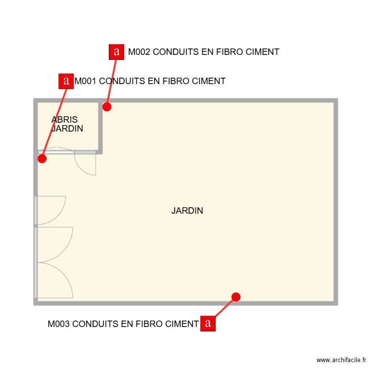 EXT DESCAPITAIES. Plan de 2 pièces et 47 m2