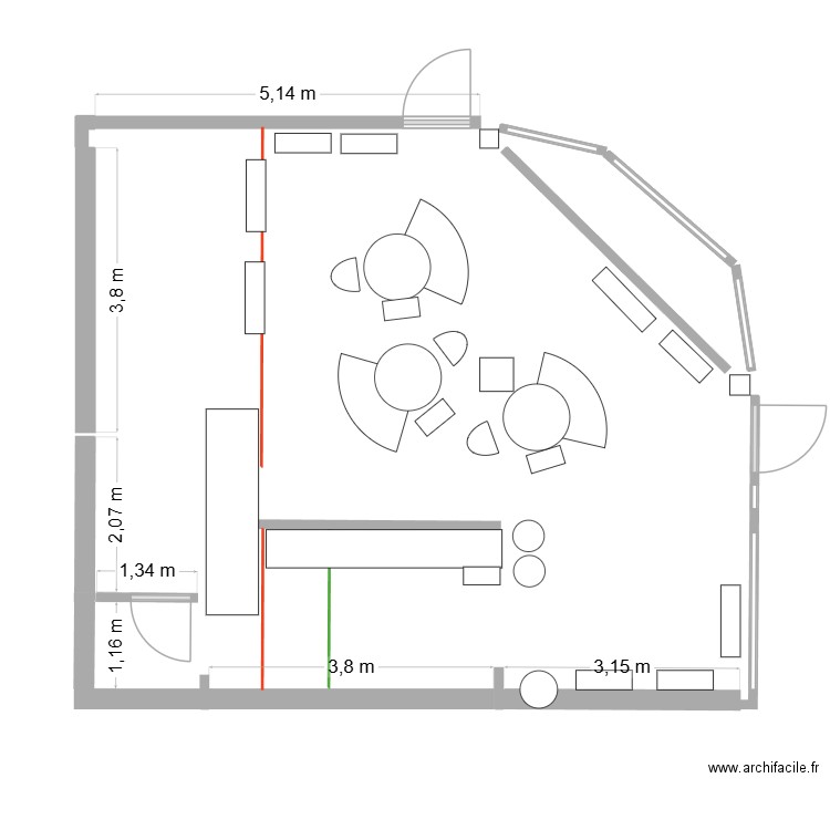 gavo4 escalier droit. Plan de 0 pièce et 0 m2