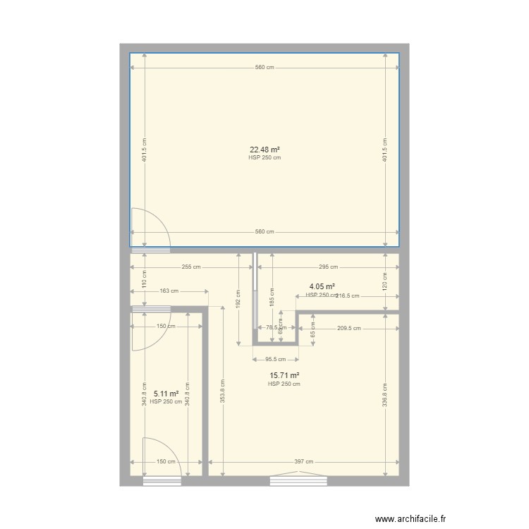 ACR BRIONAUD. Plan de 4 pièces et 47 m2