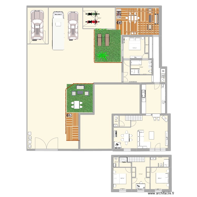 TOUVOIS. Plan de 17 pièces et 466 m2