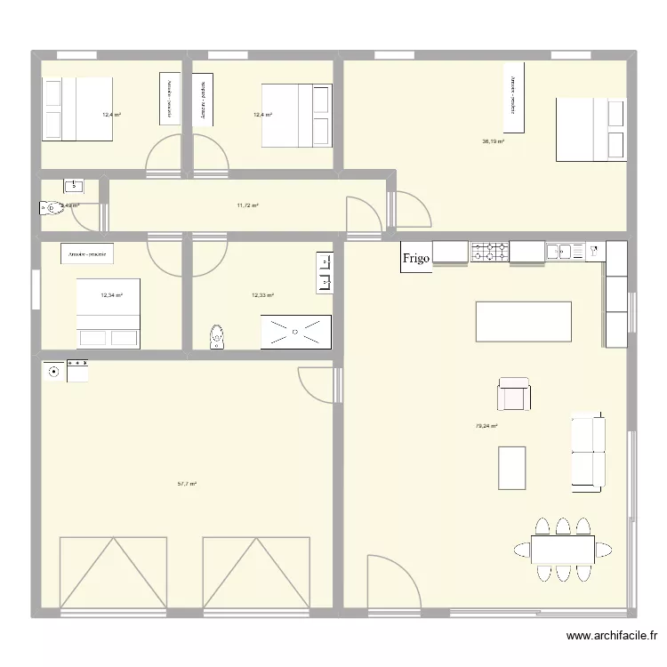 mag. Plan de 9  et 239 m²