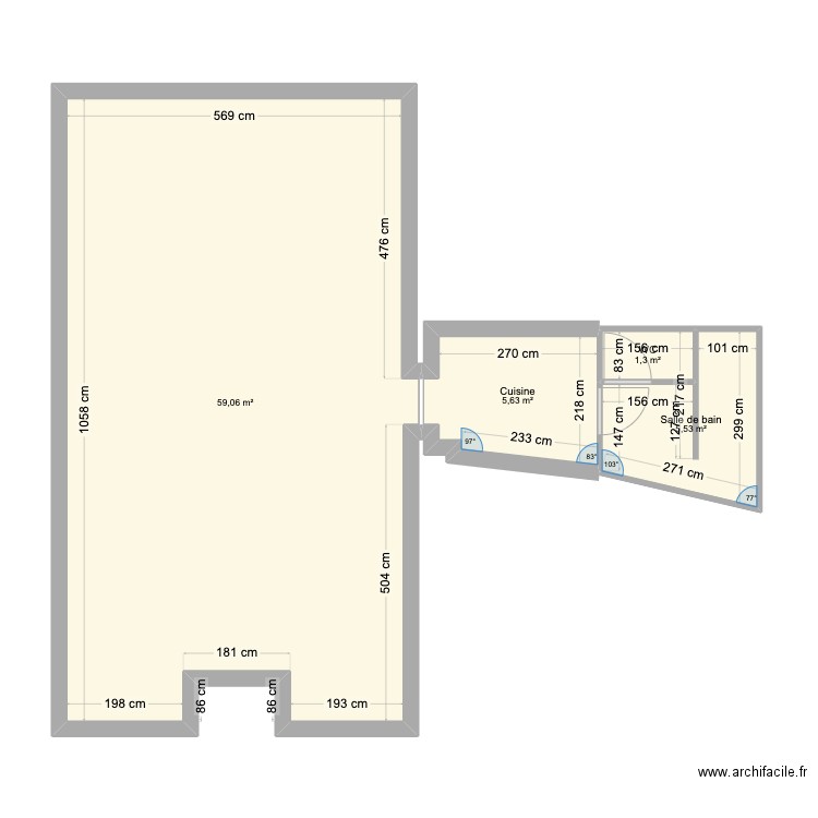 CAVEAU AIRBNB. Plan de 0 pièce et 0 m2