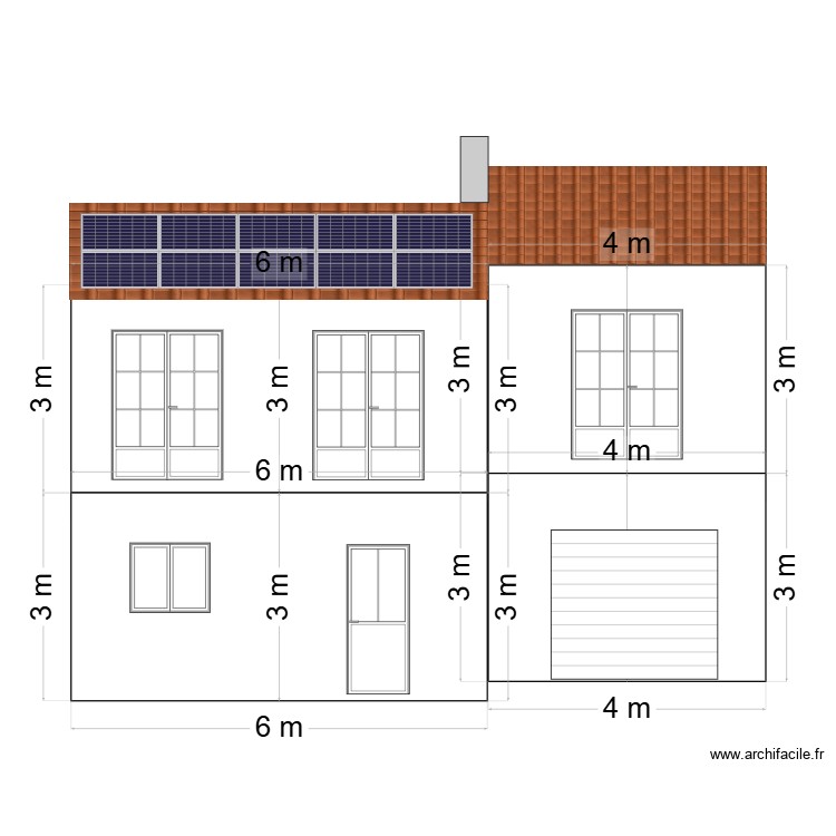 MALLOIER fa&ccedil;ade. Plan de 0 pièce et 0 m2