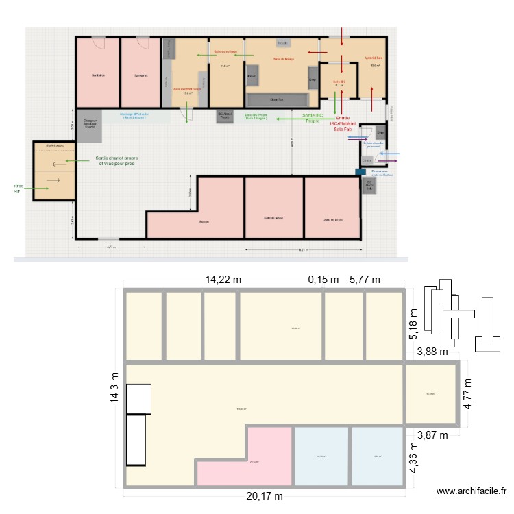 laverie. Plan de 0 pièce et 0 m2