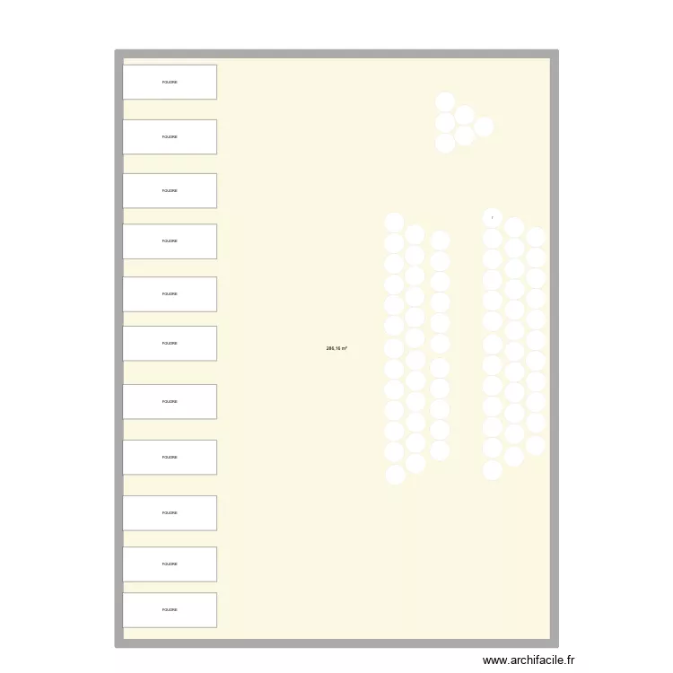 FOUDRERIE. Plan de 1 pièce et 286 m² FOUDRERIE. Plan de 1 pièce et 286 m²