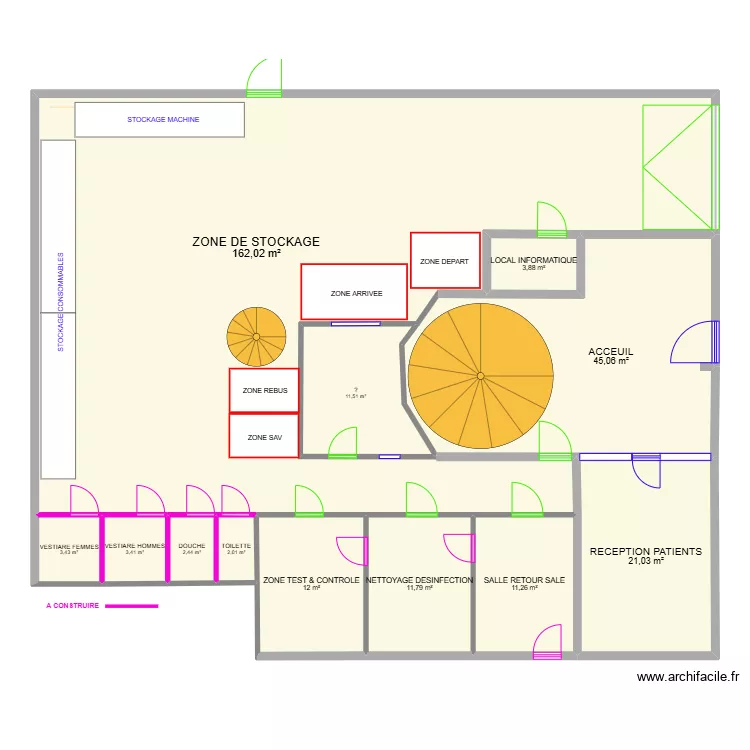 PLAN NEW RDC SANS cotations 3. Plan de PLAN NEW RDC SANS cotations 3. Plan de