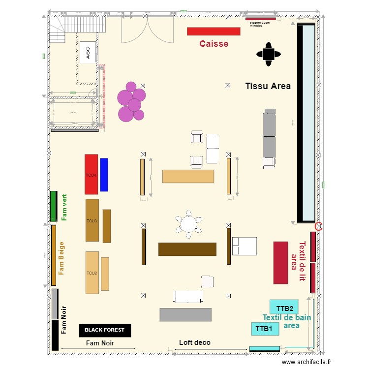 Plan Maarif RDC coll ete 2024. Plan de 3 pièces et 532 m2