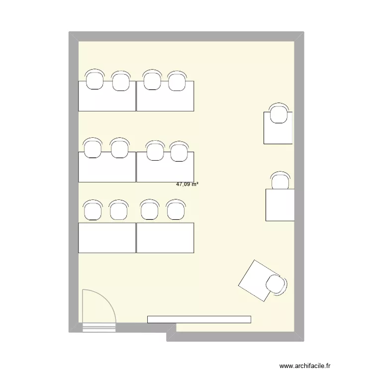 RS03 salle de formation. Plan de 1 et 47 m² RS03 salle de formation. Plan de 1 et 47 m²