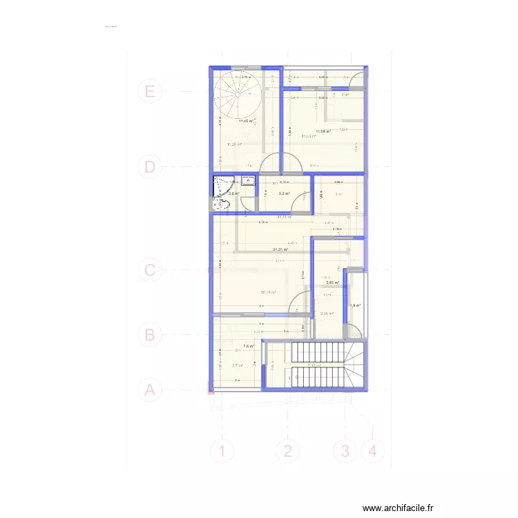 R+2 V3B. Plan de 10 et 75 m² R+2 V3B. Plan de 10 et 75 m²